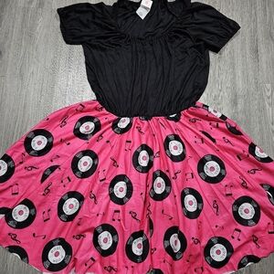 Adult Women's 50s Grease Dress Costume Size Large/X-Large